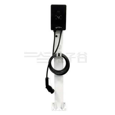 国标7KW家用版单相交流桩 即插即用/刷卡启动 LED指示灯 急停按钮 立柱式